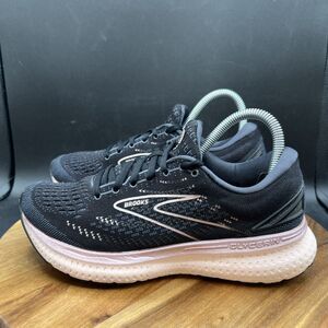 Brooks Glycerin 19 Womens Size 7.5 Running Shoes Black Pink Metallic Sneaker